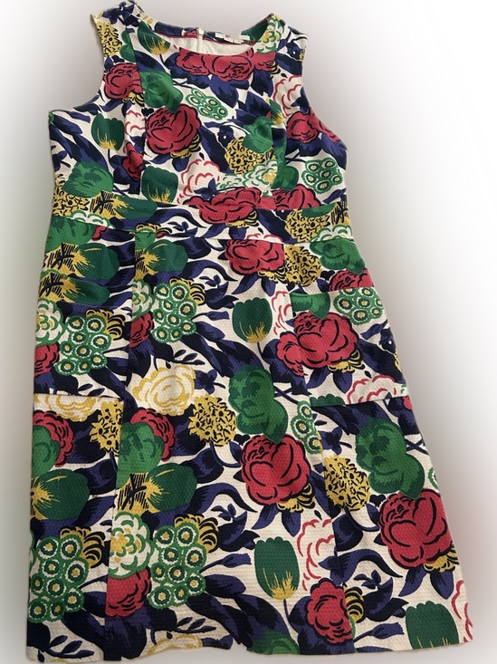 Boden Dresses & Skirts - Boden Textured Floral Crewneck Dress - Pink, Navy & Green US size 10